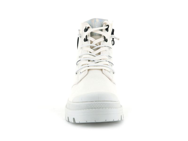 White Women's Palladium Pallabase Metro Boots | 2309FEYWB