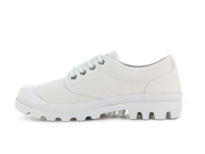 White Women's Palladium Pallabrousse Oxford Low Tops | 4201GTMHD