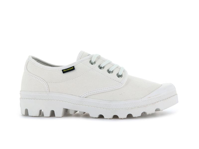 White Women\'s Palladium Pallabrousse Oxford Low Tops | 4201GTMHD