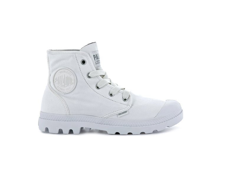 White Women\'s Palladium Pampa Hi High Tops | 6480ULNJC