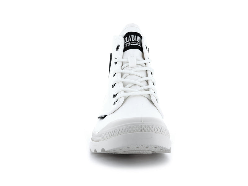 White Women's Palladium Pampa Hi Htg Supply High Tops | 4620JFMUE