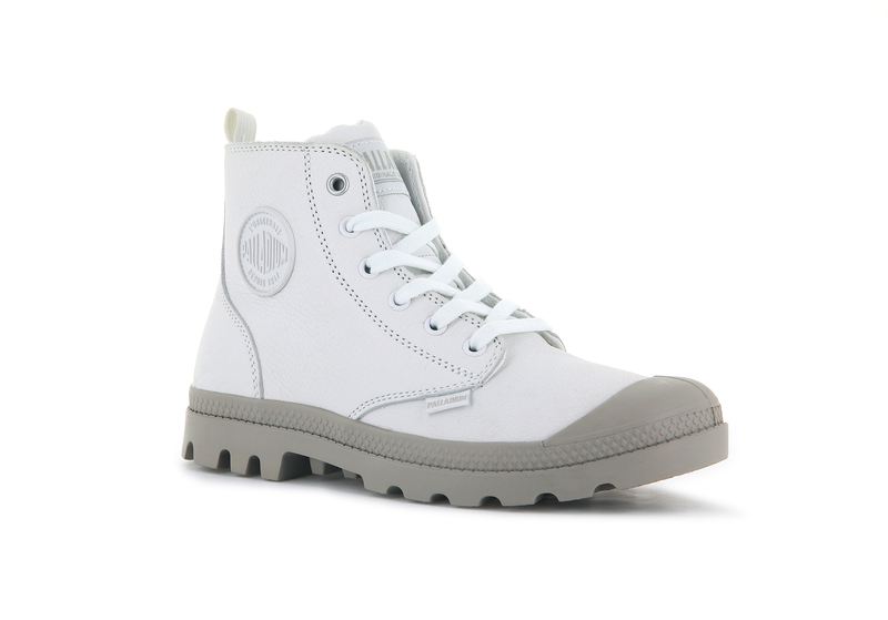 White Women's Palladium Pampa Hi Zip Sl High Tops | 3502ZGUYF