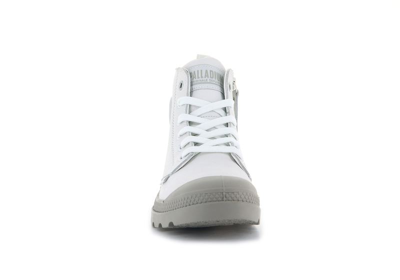 White Women's Palladium Pampa Hi Zip Sl High Tops | 3502ZGUYF