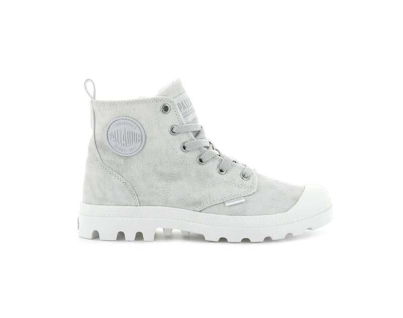 White Women\'s Palladium Pampa Zip Desertwash High Tops | 2107GQMPC