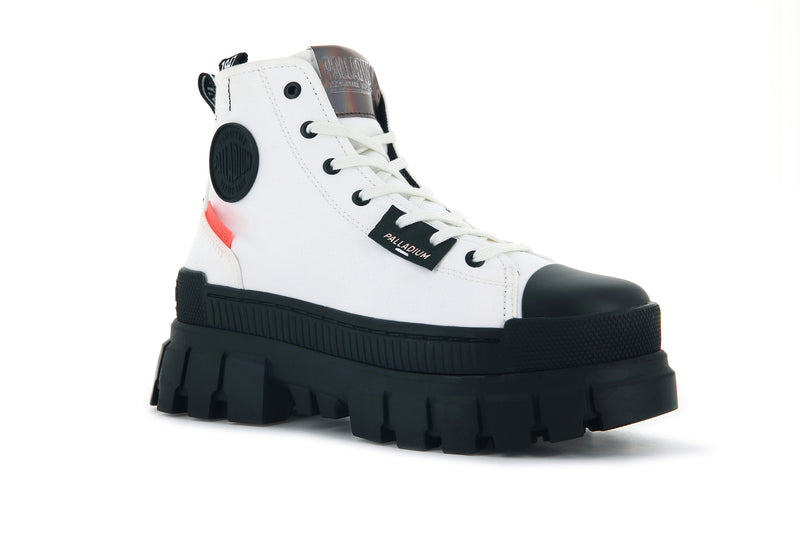 White Women's Palladium Revolt Hi Tx Boots | 9287ARPLG