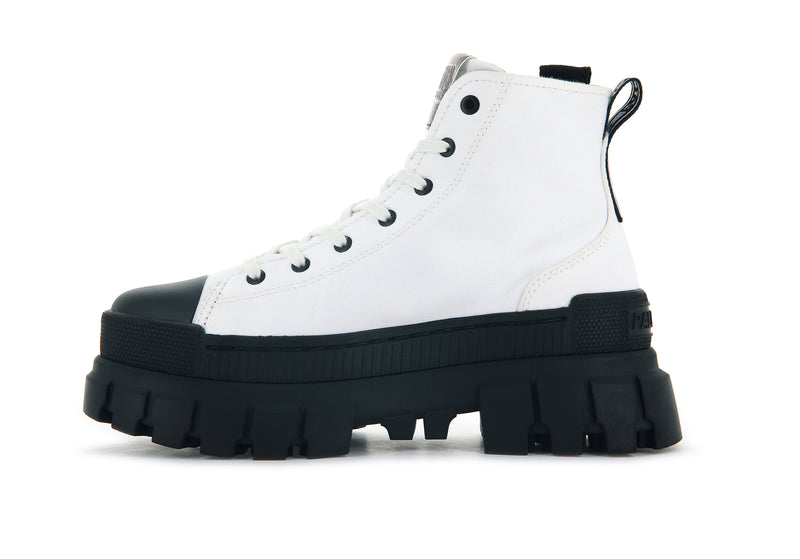 White Women's Palladium Revolt Hi Tx Boots | 9287ARPLG