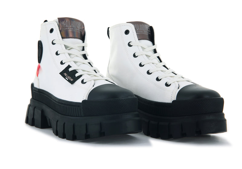 White Women's Palladium Revolt Hi Tx Boots | 9287ARPLG