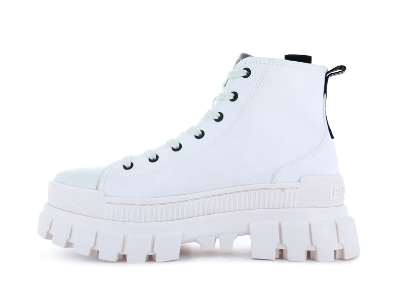 White Women's Palladium Revolt Hi Tx High Tops | 5836KLDTZ