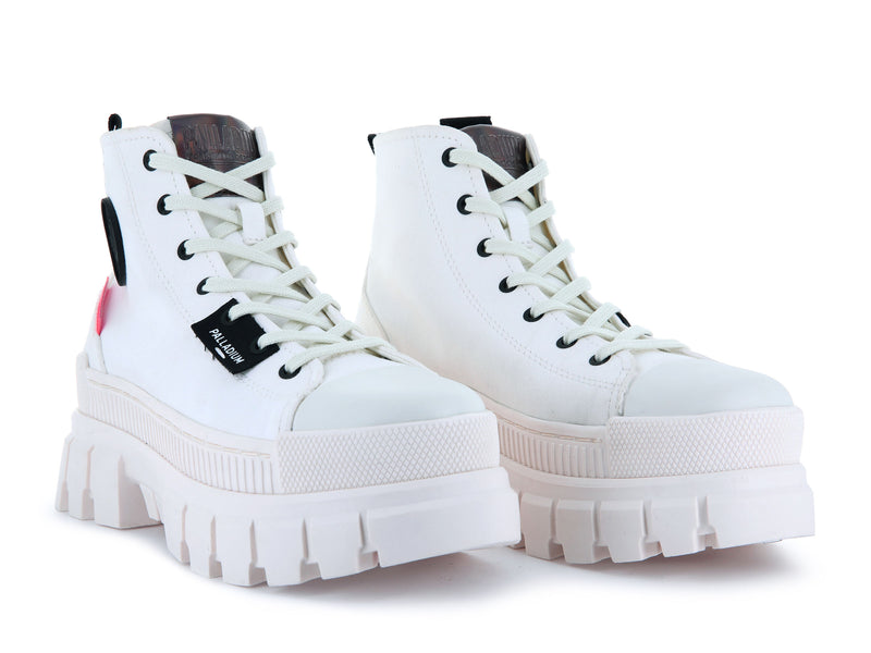 White Women's Palladium Revolt Hi Tx High Tops | 5836KLDTZ