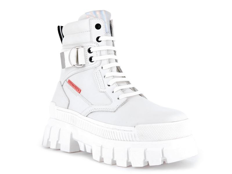 White Women's Palladium Revolt Sport Ranger High Tops | 8105OXDAJ