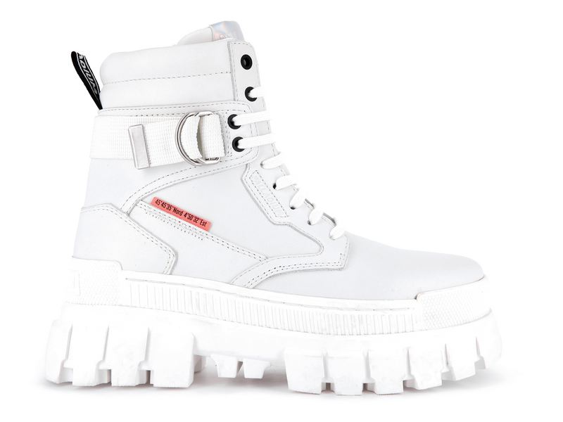 White Women\'s Palladium Revolt Sport Ranger High Tops | 8105OXDAJ