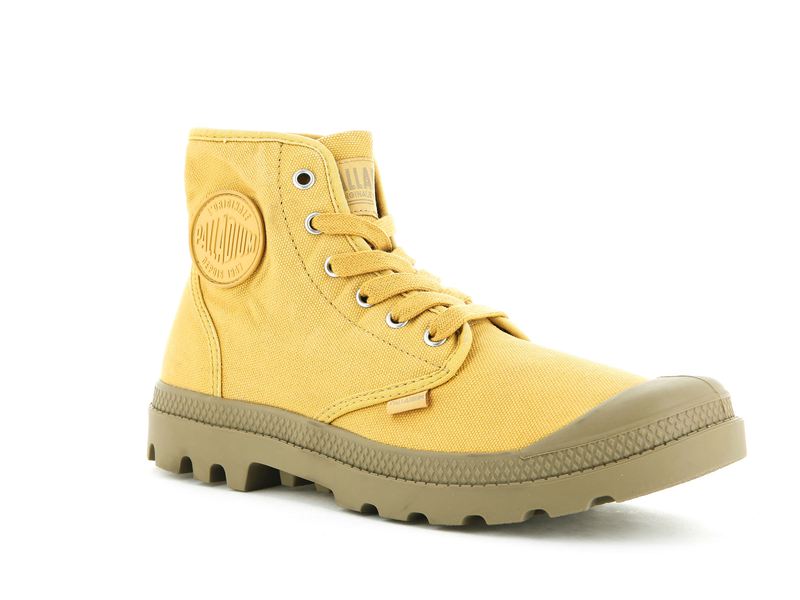 Yellow Women's Palladium Pampa Hi Boots | 3914OQWYP