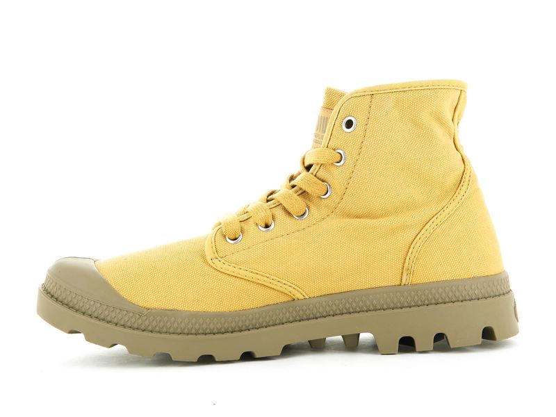 Yellow Women's Palladium Pampa Hi Boots | 3914OQWYP