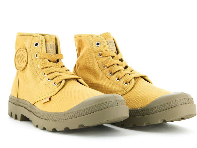 Yellow Women's Palladium Pampa Hi Boots | 3914OQWYP