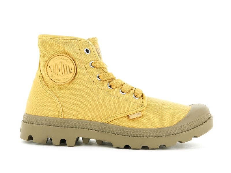 Yellow Women\'s Palladium Pampa Hi Boots | 3914OQWYP