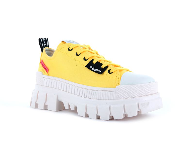 Yellow Women's Palladium Revolt Lo Tx Low Tops | 7126VIAKY