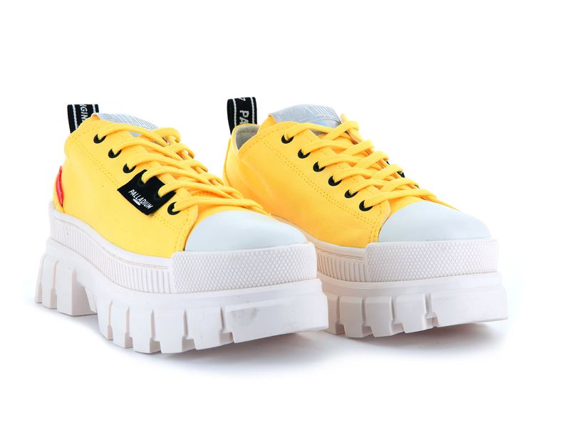 Yellow Women's Palladium Revolt Lo Tx Low Tops | 7126VIAKY