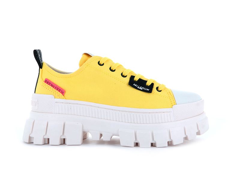 Yellow Women\'s Palladium Revolt Lo Tx Low Tops | 7126VIAKY