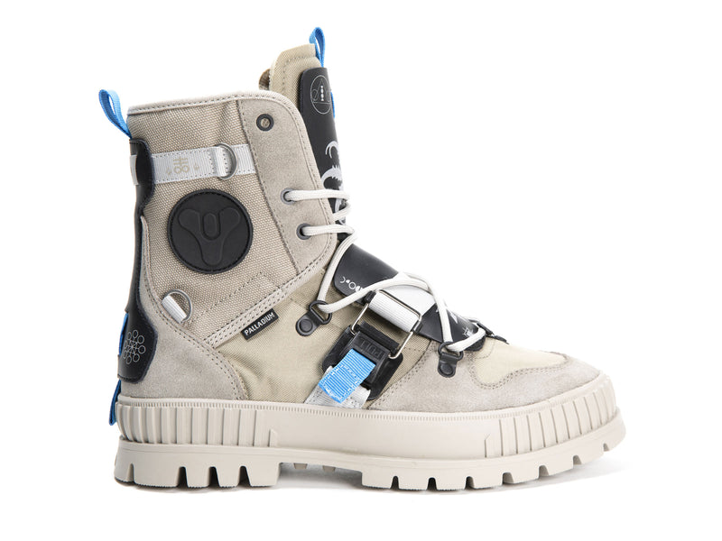 Beige Kids' Palladium Pallashock Witch Queen X Destiny Boots | 4829RQXWP