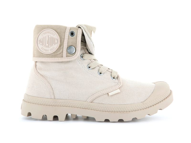 Beige Women's Palladium Baggy Boots | 6798GUYKX