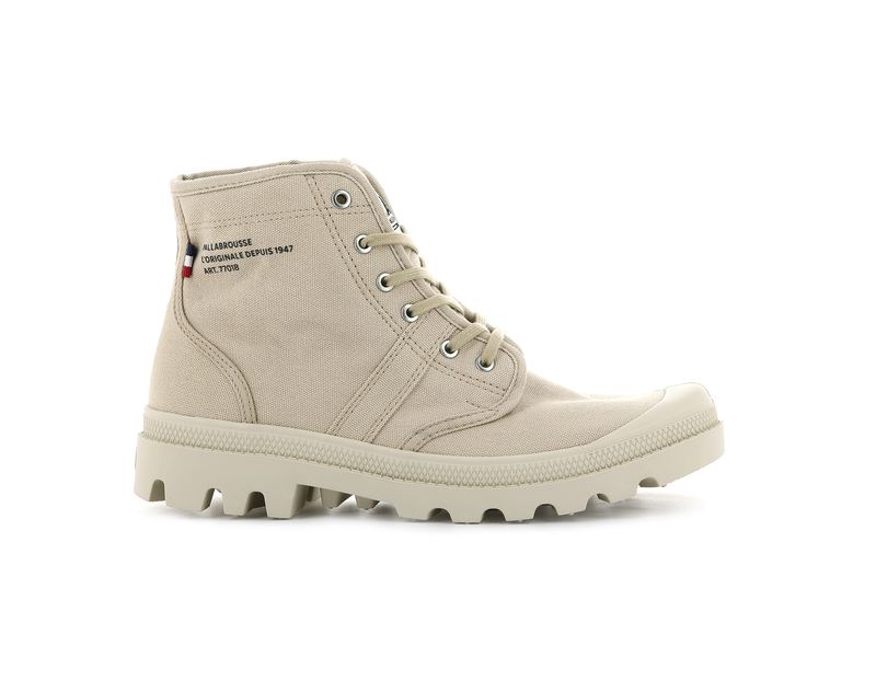 Beige Women's Palladium Pallabrousse Legion Boots | 1925VXCKP