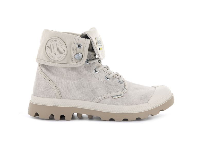 Beige Women's Palladium Pampa Baggy Wax Boots | 4967COWDA