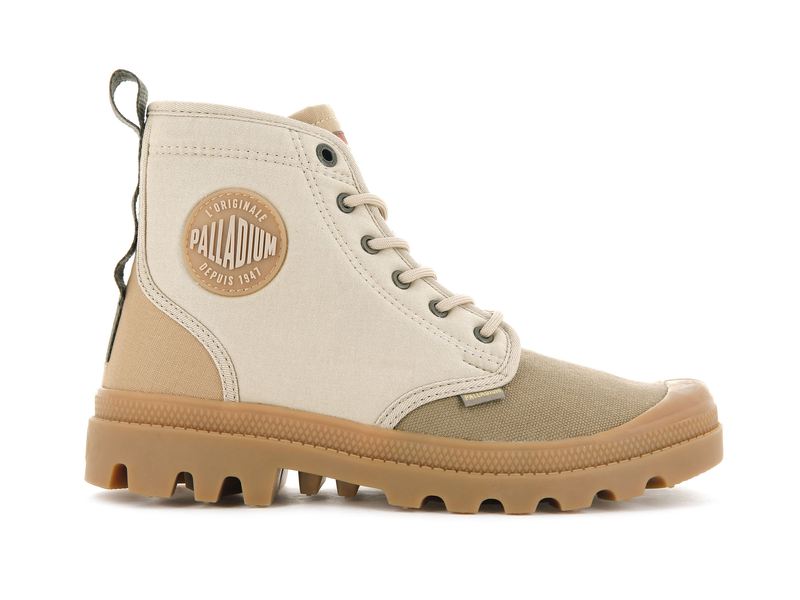 Beige Women's Palladium Pampa Shade 75th High Tops | 3561FVLRK