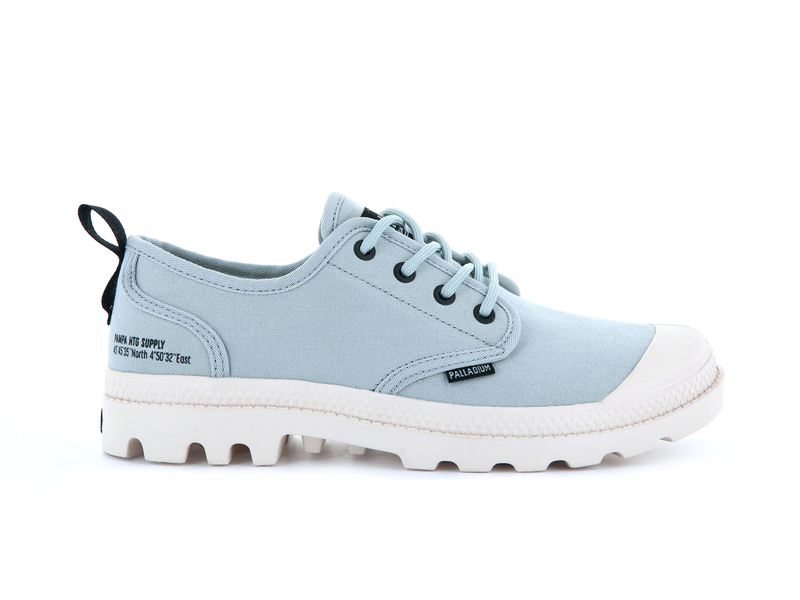 Blue Women's Palladium Pampa Oxford Heritage Supply Low Tops | 3687DIUXP