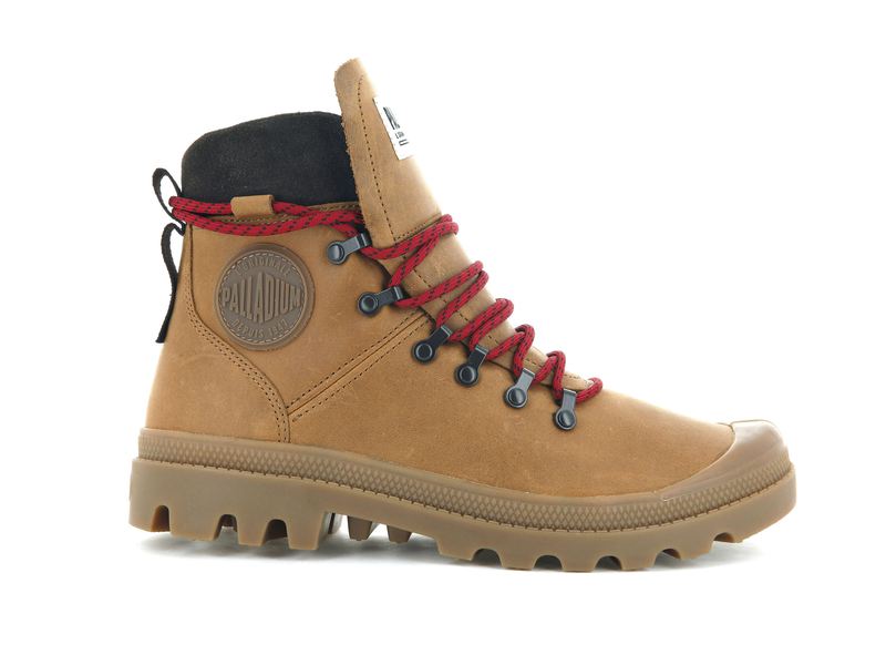 Brown Men's Palladium Legion Hiker High Tops | 4830WGBKI