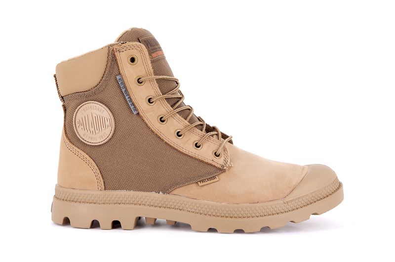 Brown Men's Palladium Pampa Sc Wpn U-S High Tops | 4613XCRLK