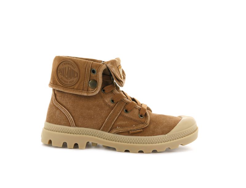 Brown Women's Palladium Pallabrousse Baggy High Tops | 2901EOQDT