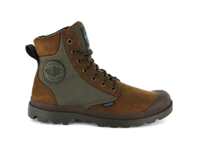 Brown Women's Palladium Pampa Sport Cuff Wpn Boots | 8256UHKEV