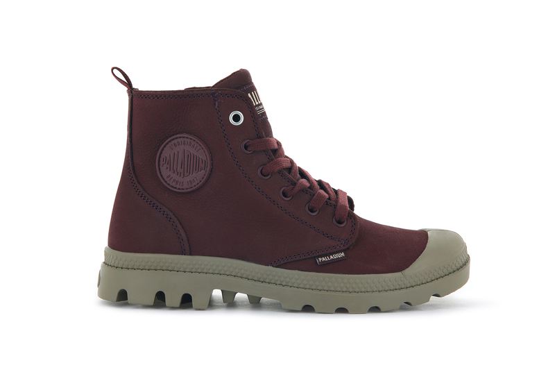 Chocolate Women's Palladium Pampa Hi Zip Sl High Tops | 0287JEGHX