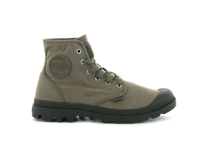 Green Men's Palladium Pampa Hi Boots | 8360OEWZL