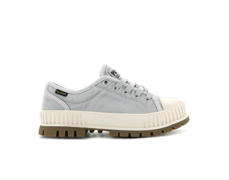 Grey Kids' Palladium Pallashock Og Low Tops | 9547VSUWP