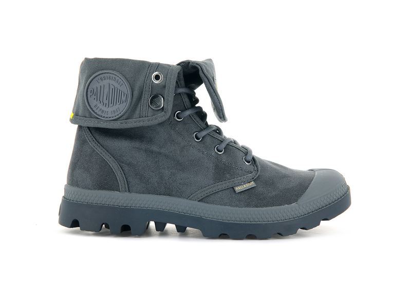 Grey Men's Palladium Pampa Baggy Wax High Tops | 0623TBFZS