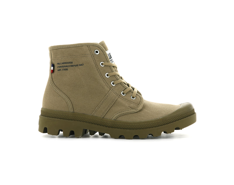 Olive Men's Palladium Pallabrousse Legion High Tops | 4578TGCVB