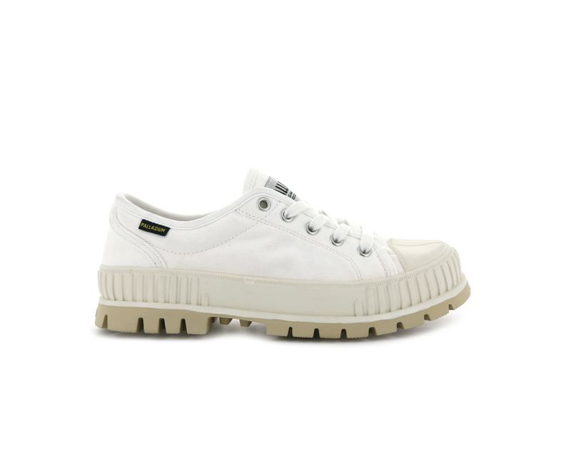 White Men's Palladium Pallashock Og Low Tops | 2764PQTVU