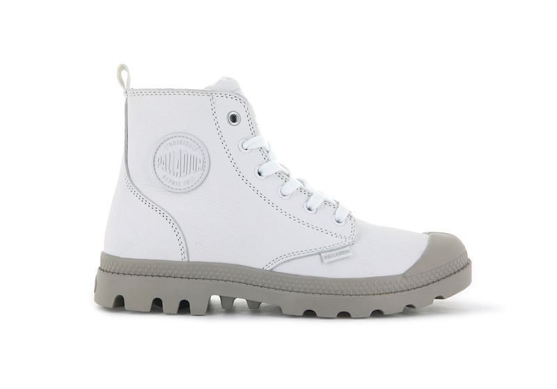 White Women's Palladium Pampa Hi Zip Sl High Tops | 3502ZGUYF